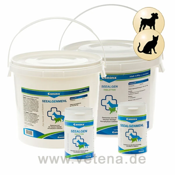 Canina Seealgen Tabletten & Pulver 1 Canina Seealgen Tabletten & Pulver